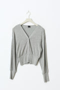 Cardigan - Lt grey melange