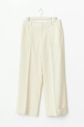 Mid waist wide trousers - Creme