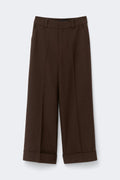 Mid waist wide trousers - Peach