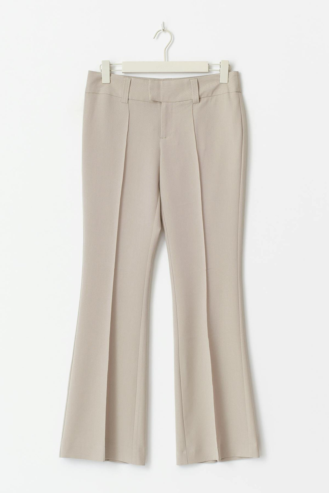 Low waist bootcut trousers - Beige clair