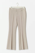 Low waist bootcut trousers - Beige clair