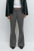 Low waist bootcut trousers - Noir