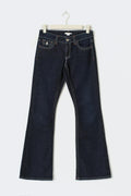chunky low flare jeans - Bleu foncé