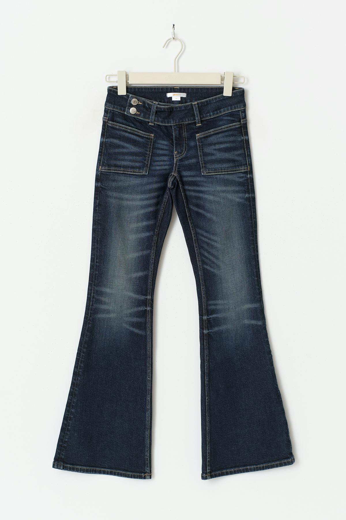 Pleated flare jeans - Bleu clair