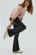 Pleated flare jeans - Bleu clair