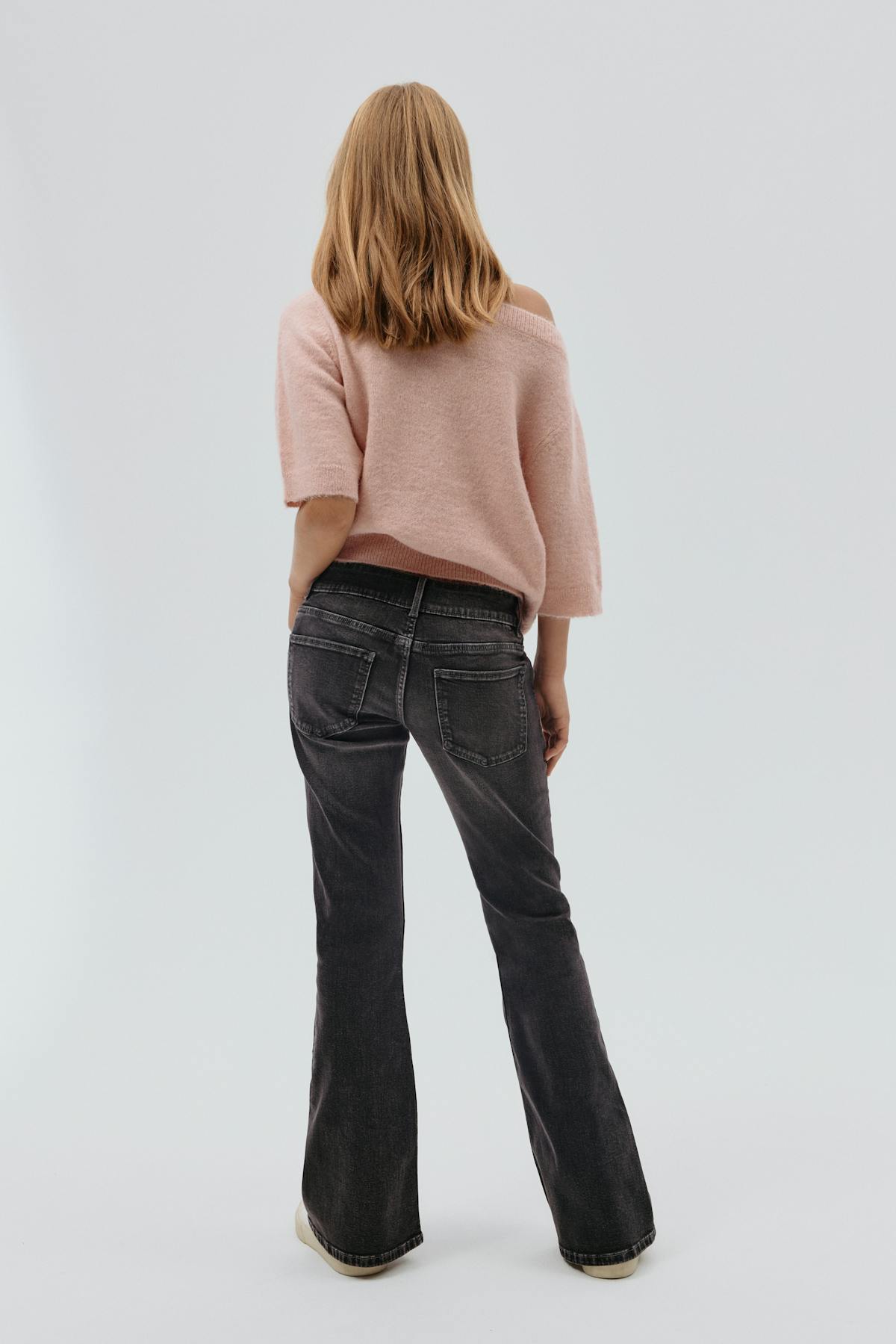Pleated flare jeans - Bleu clair