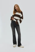 mid bootcut jeans - Bleu foncé