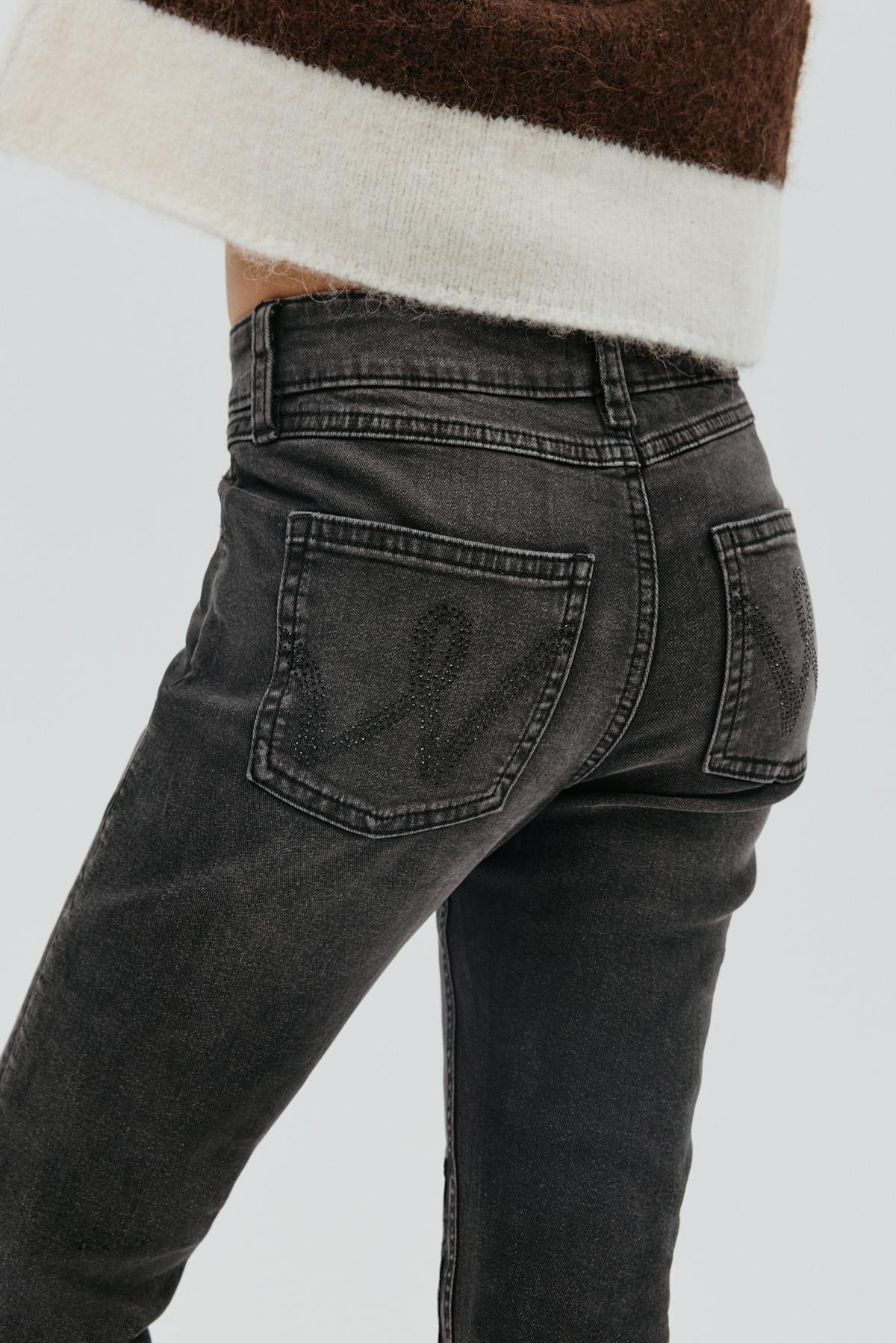 mid bootcut jeans - Bleu foncé