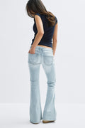 14+ low rise flare jeans - Bleu
