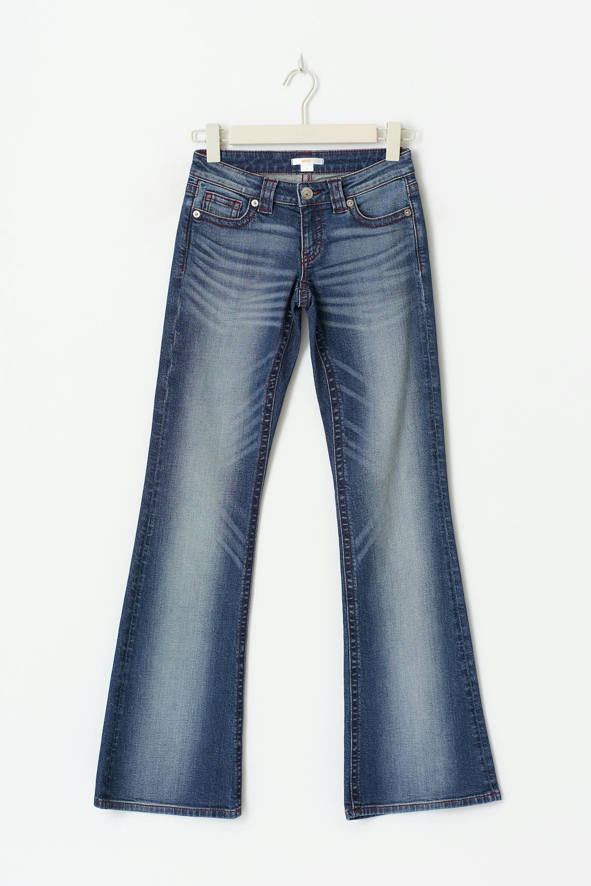 14+ low rise flare jeans - Vintage blue