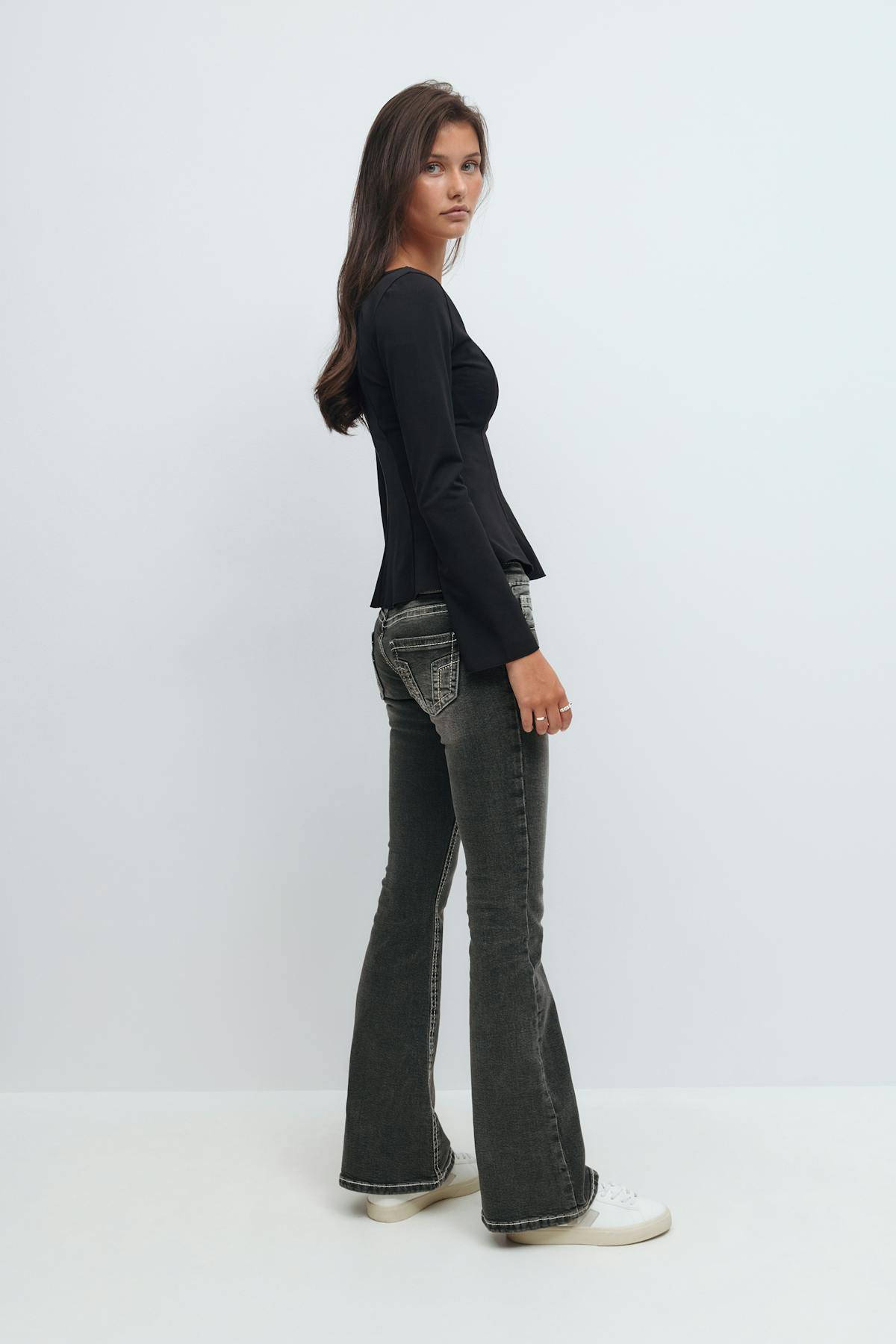 14+ for real low waist jeans - Gris anthracite