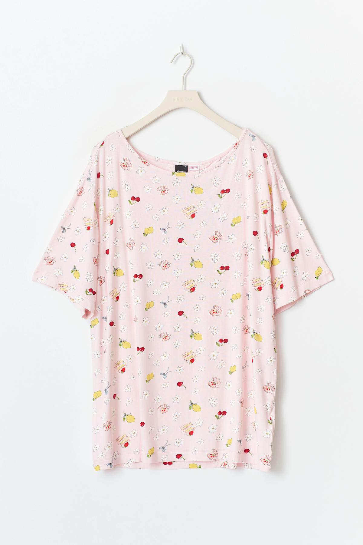 Boatneck sleep tee - Midsummer offwh