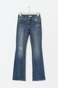 Y2k low twisted bootcut jeans - Gris