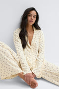 Soft pyjamas shirt - Dot aop