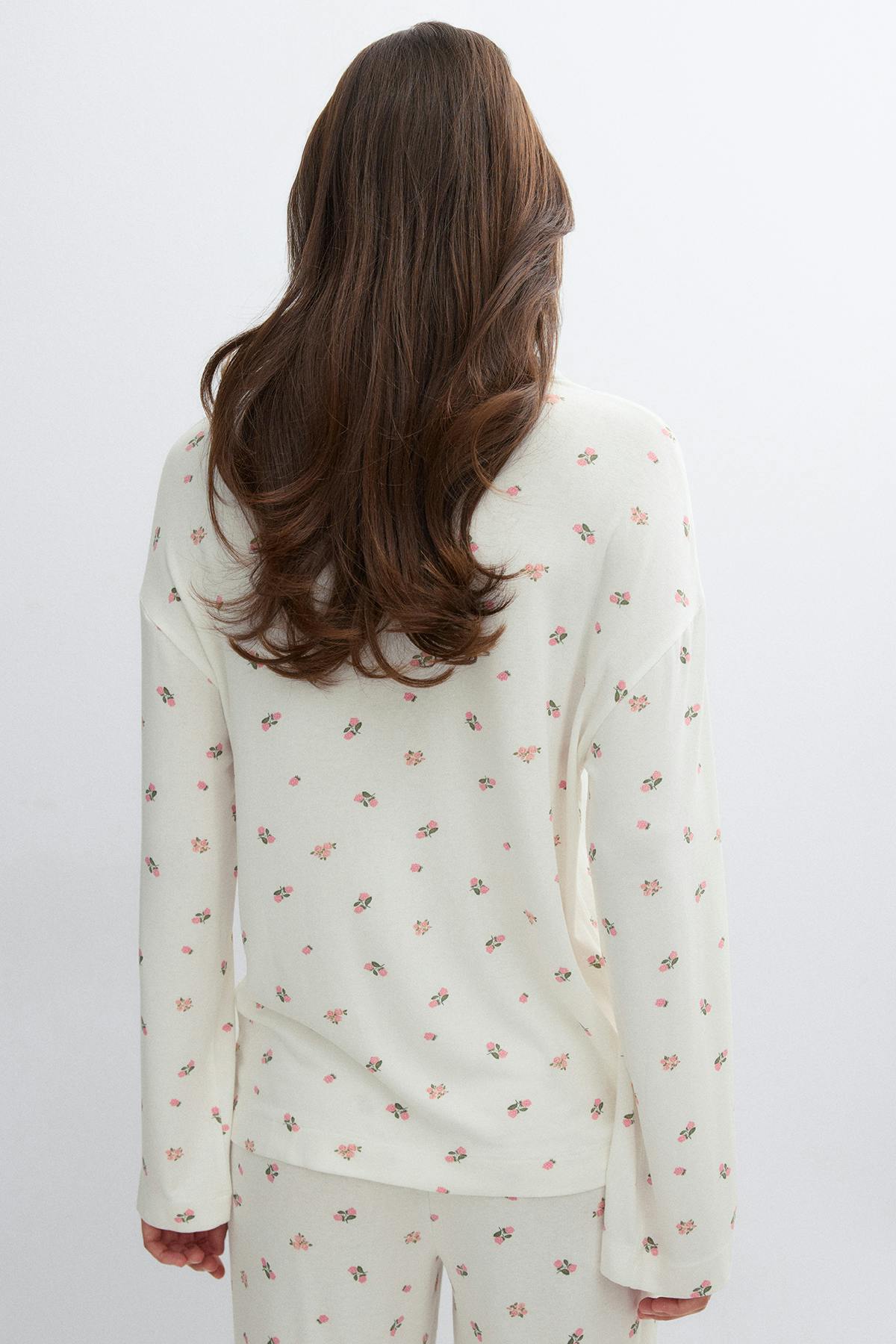Soft pyjamas shirt - Pink dot