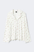 Soft pyjamas shirt - Chocolate plum