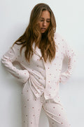 Soft pyjamas shirt - Teddy bear aop