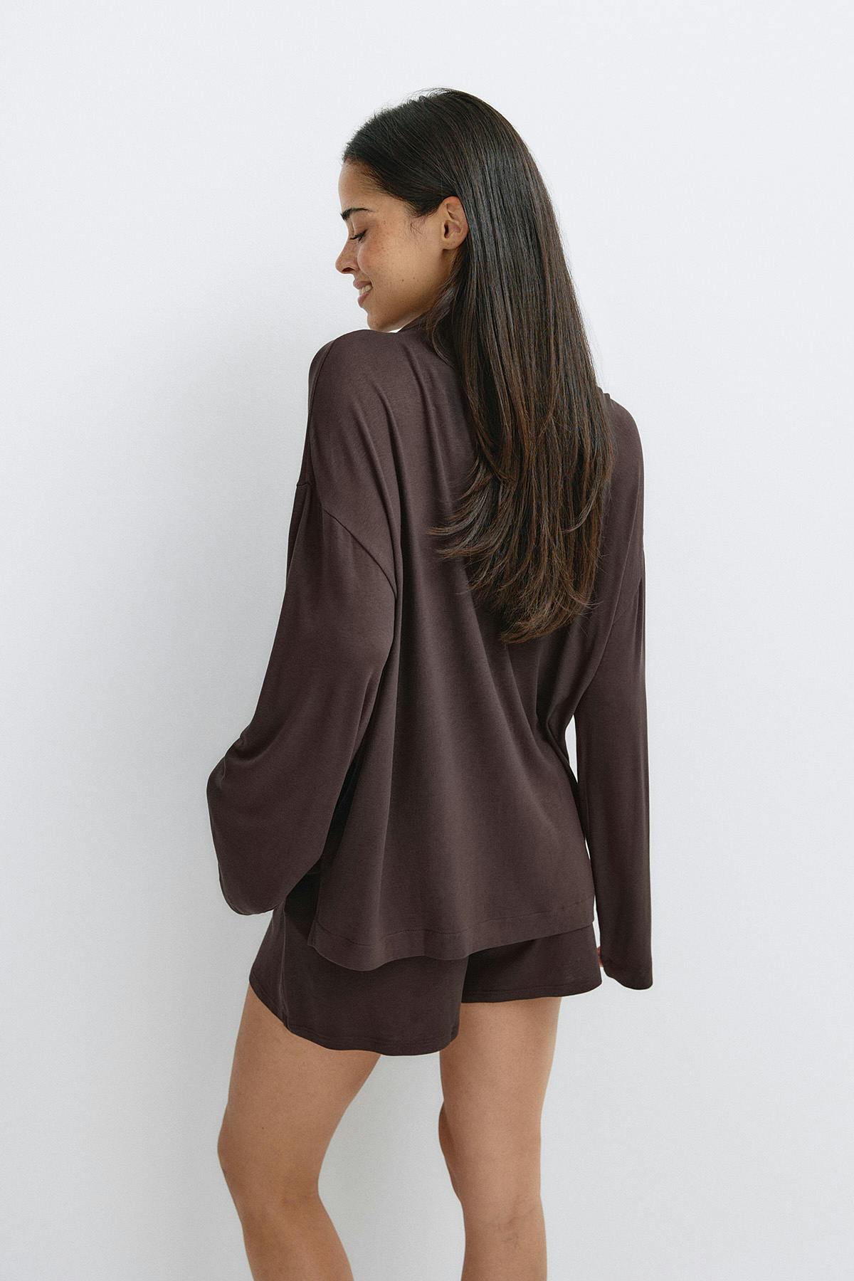 Soft pyjamas shirt - Pink dot