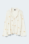 Soft pyjamas shirt - Berry aop