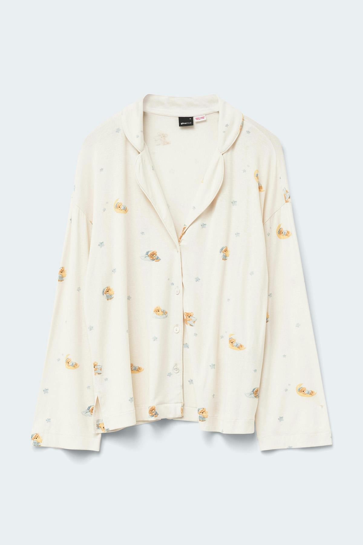 Soft pyjamas shirt - Berry aop