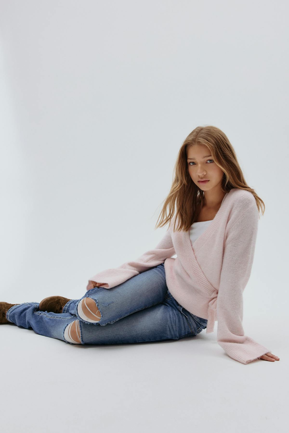 chunky flare tall jeans - Bleu clair