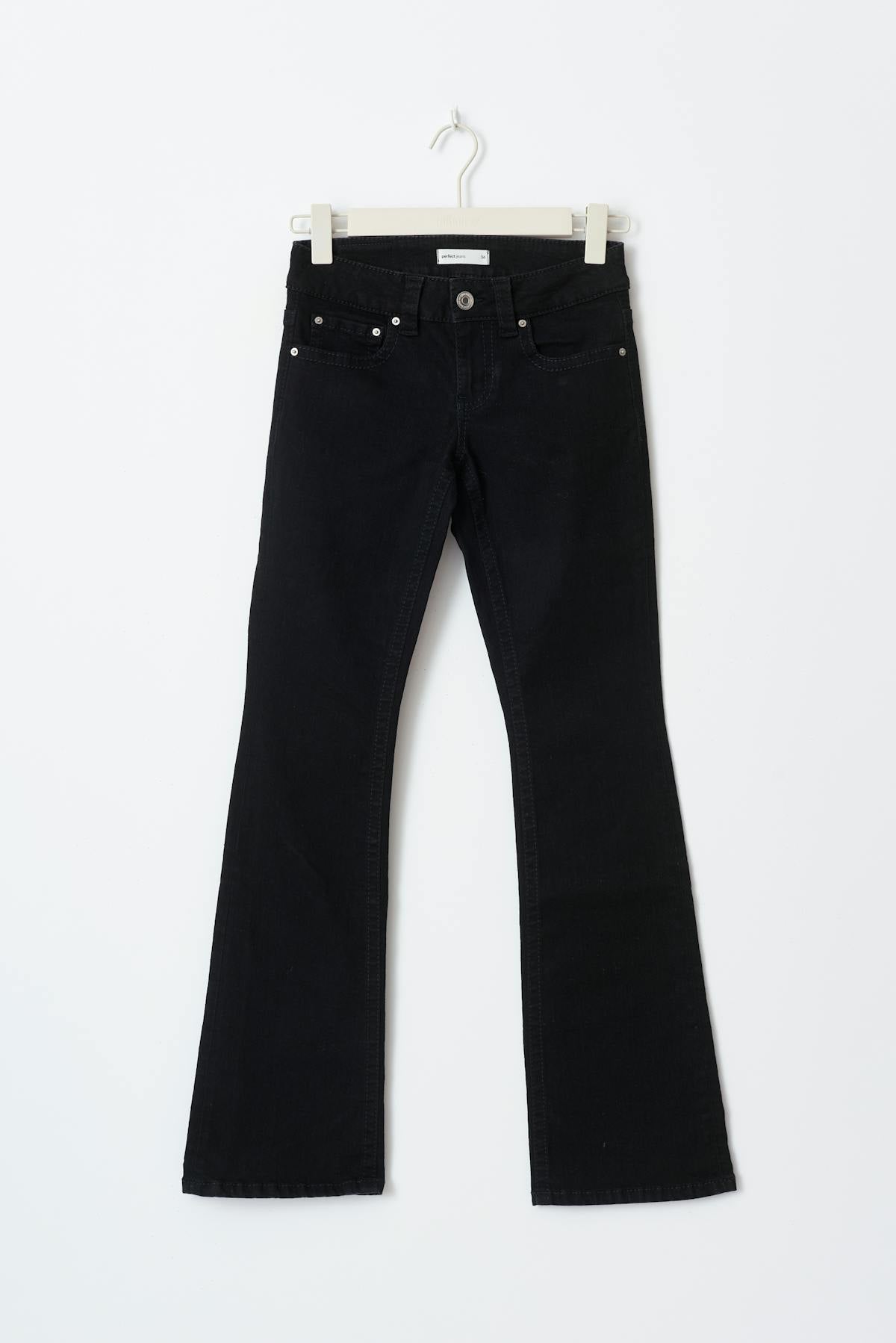 Y2k tall bootcut jeans - Noir