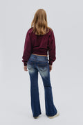 Low rise flare jeans - Vintage blue