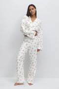 Flannel pyjamas trousers - Christmas aop