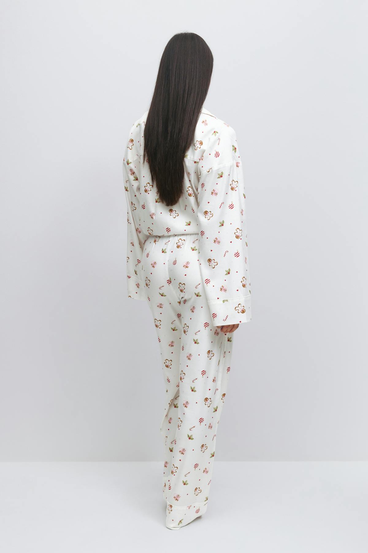 Flannel pyjamas trousers - Christmas aop