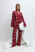 flannel pyjamas trousers - Bow aop