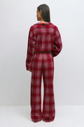 flannel pyjamas trousers - Bow aop