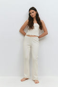 Pointelle trousers - Spring garden
