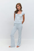 Pointelle trousers - Yellow flower