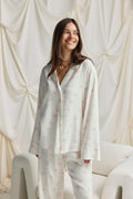 Flannel pyjamas shirt - Bow aop