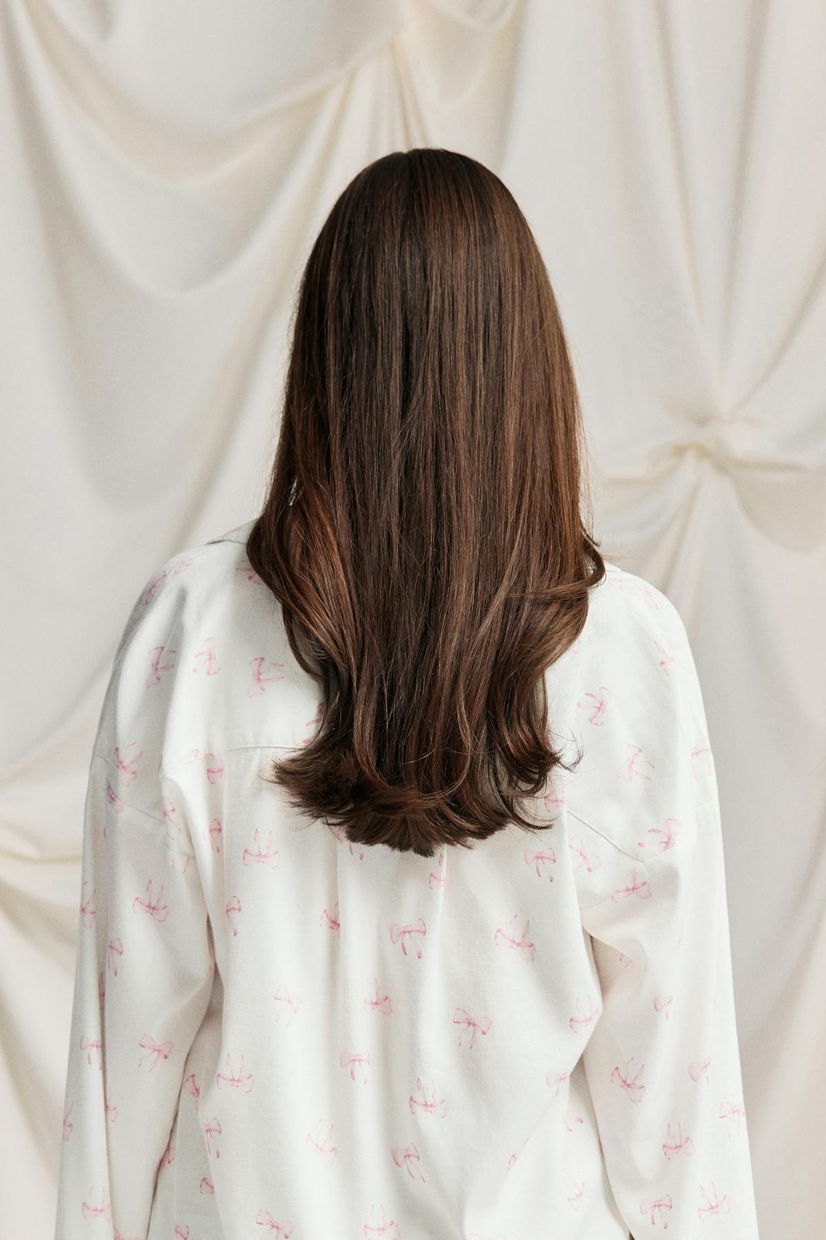 Flannel pyjamas shirt - Bow aop