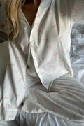 Flannel pyjamas shirt - Red check