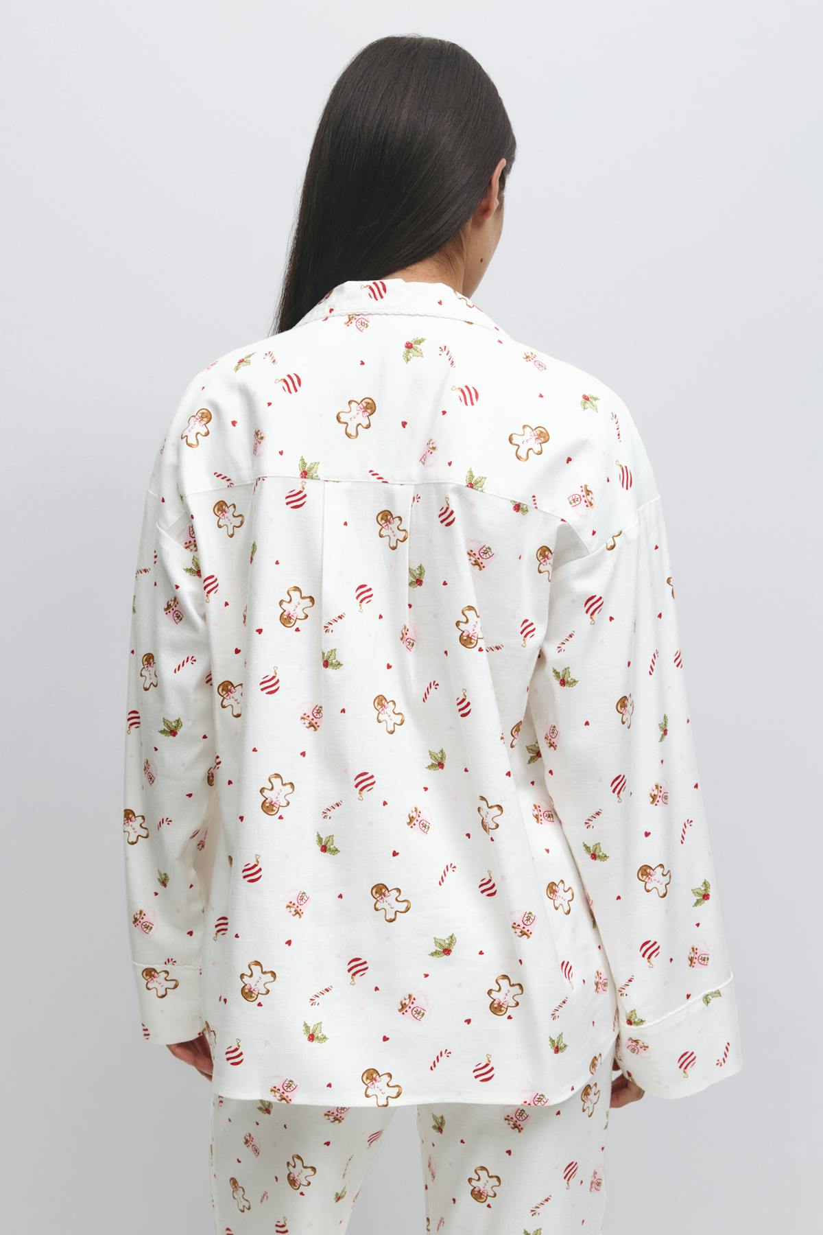Flannel pyjamas shirt - Christmas aop