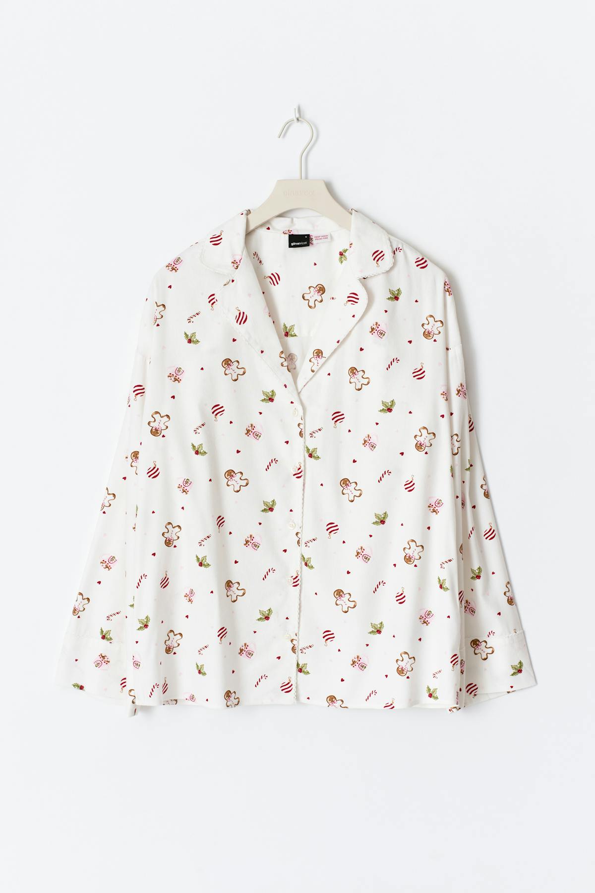 Flannel pyjamas shirt - Christmas aop