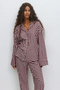 Flannel pyjamas shirt - Bow aop