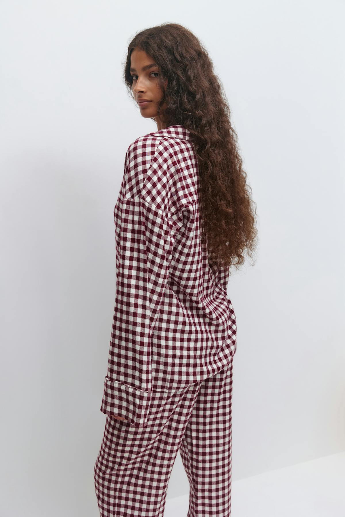 Flannel pyjamas shirt - Gingham