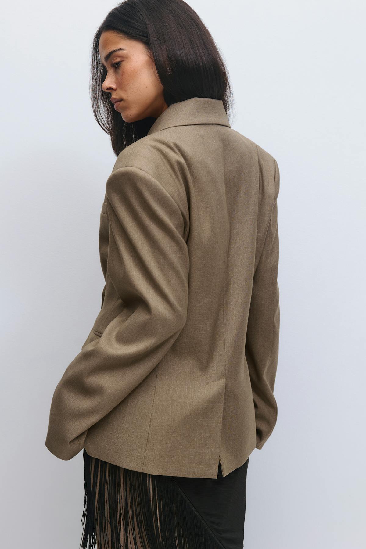 Shaped blazer - Check