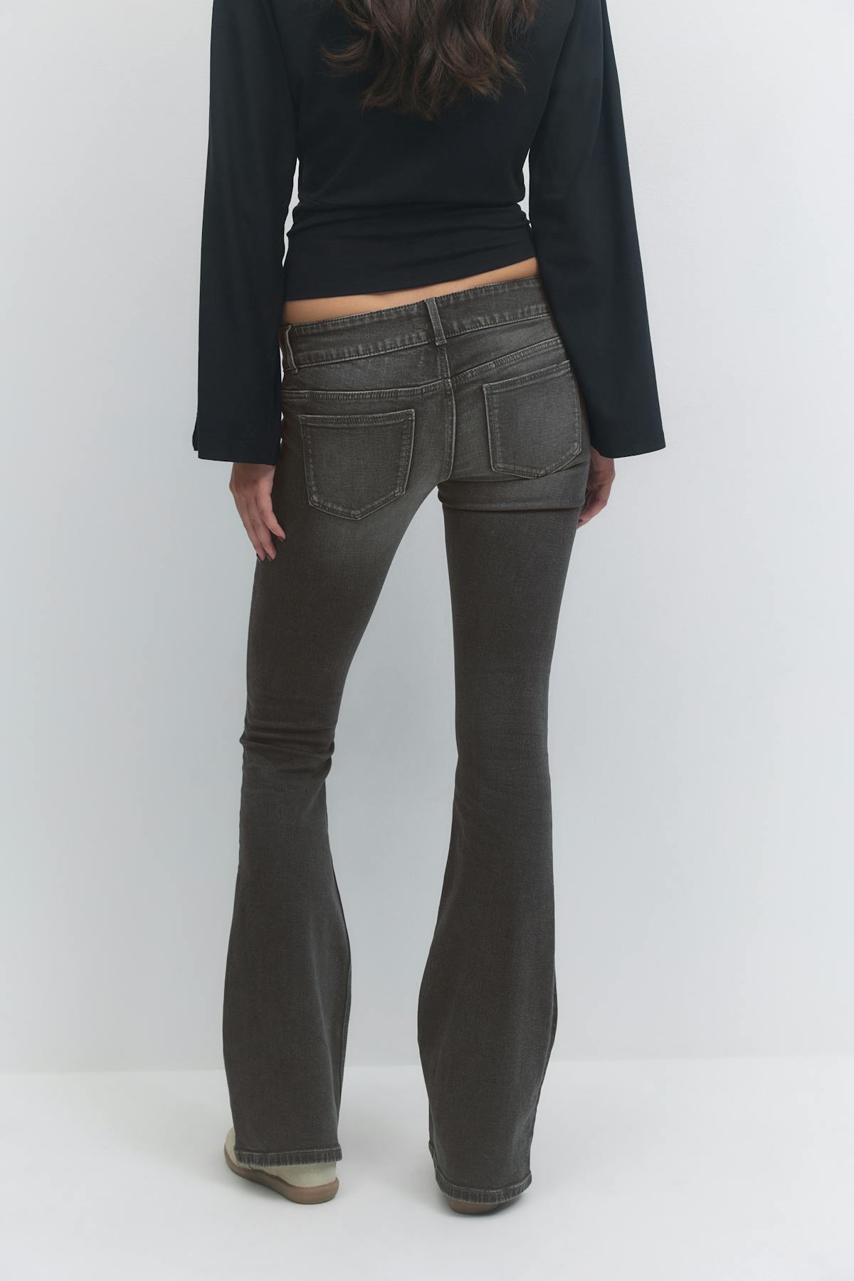 14+ pleated flare jeans tall - Bleu clair