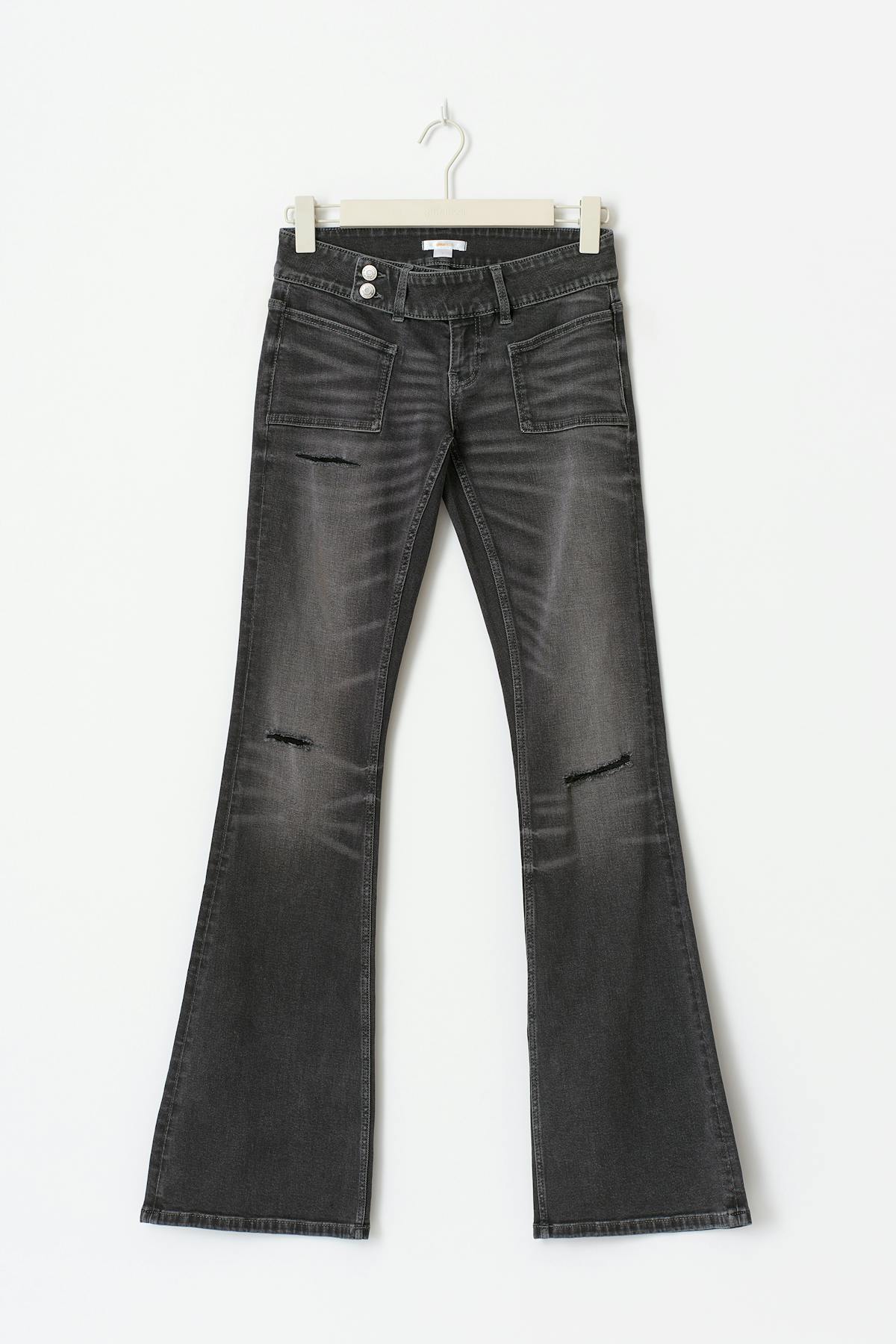 14+ pleated flare jeans tall - Bleu clair