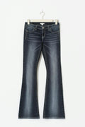 14+ sparkle flare jeans tall - Blue destroy