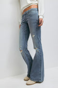 14+ sparkle flare jeans tall - Sky blue