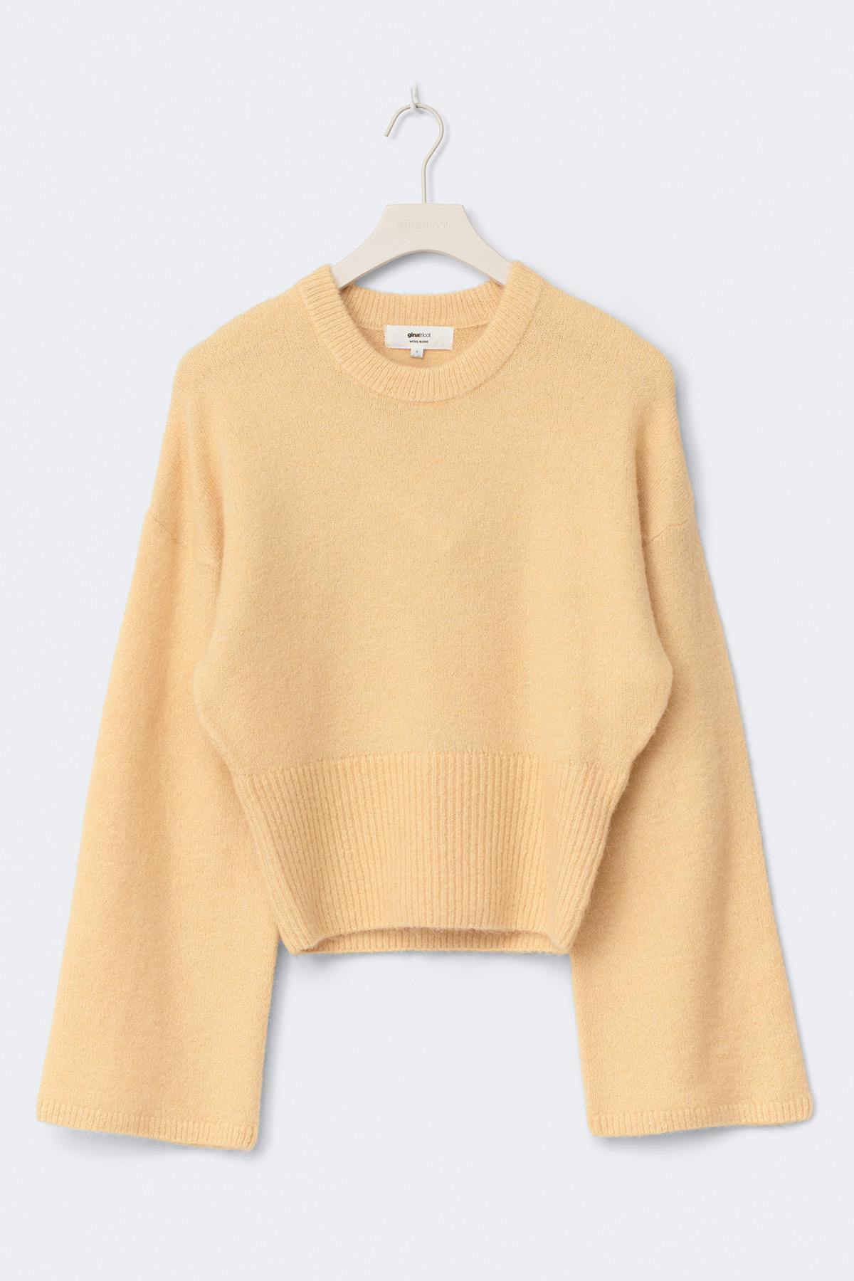 Wide sleeve knitted sweater - Primrose pink