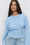 Wide sleeve knitted sweater - Noir