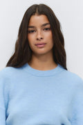 Wide sleeve knitted sweater - Bordeaux foncé