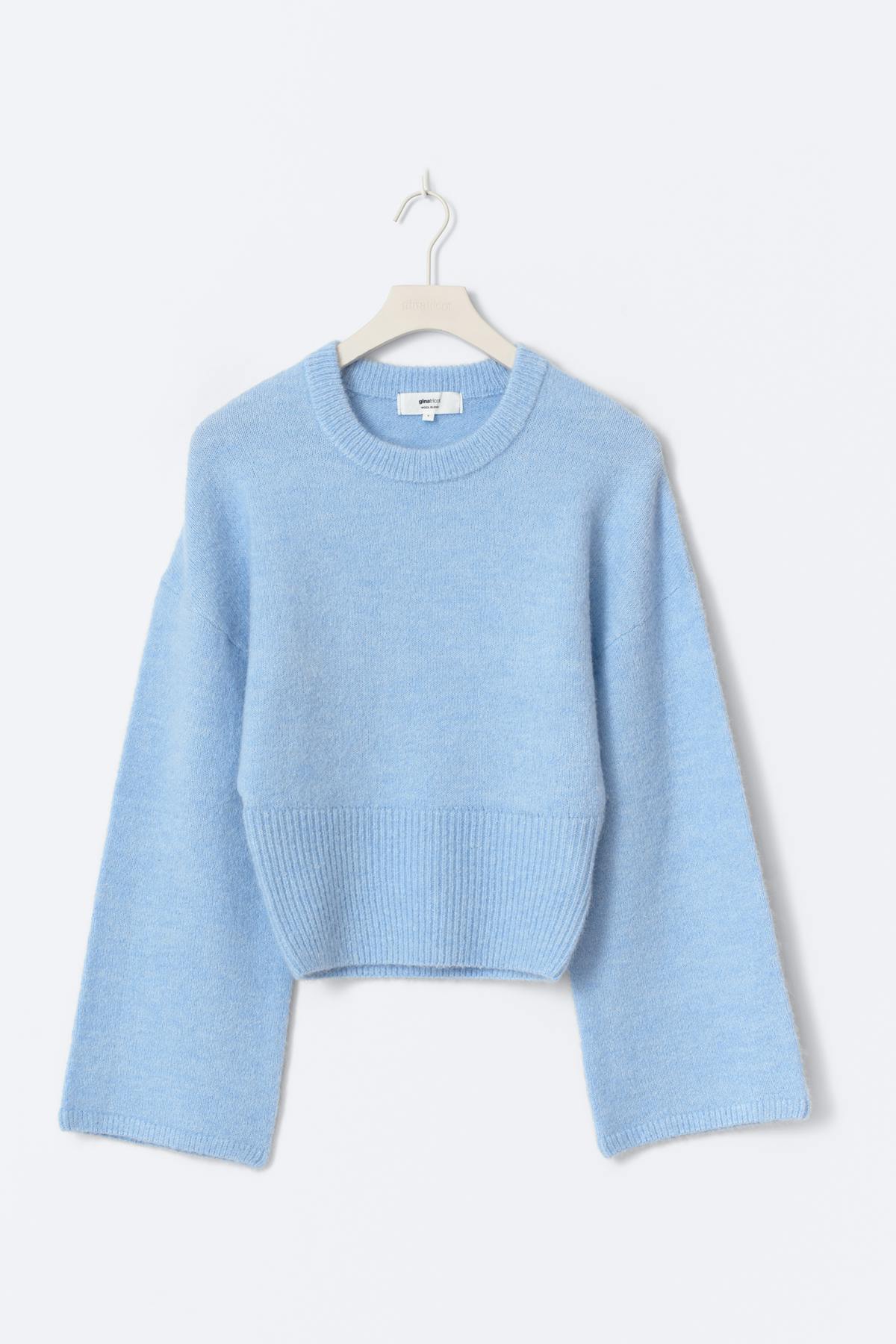 Wide sleeve knitted sweater - Bordeaux foncé