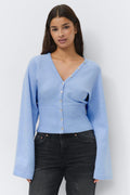 Fitted waist knitted cardigan - Lint